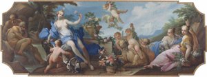 Aurora och Diana, eller en allegori över våren av Giovanni Camillo Sagrestani
