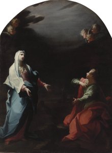 Madonnan och Johannes Evangelisten av Giovanni Camillo Sagrestani