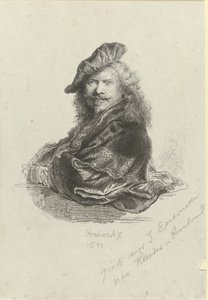 Porträtt av Rembrandt Harmensz. från Rhen av Giovanni Caramelli