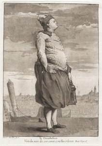 Le Gondolier (Gondoliern) av Giovanni David