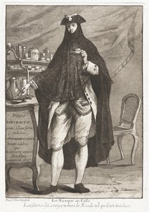 Le Masque au caffé (Den maskerade mannen som tar kaffe)