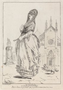Le Zendale (Kvinna i huva, eller kvinnan som återvänder från kyrkan)