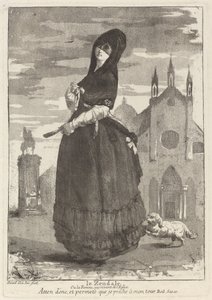 Le Zendale (Kvinna i huva, eller kvinnan som återvänder från kyrkan)
