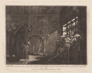 "Giardin Scuro", för avrättningar av strypning av Giovanni De Pian, after Francesco Galimberti