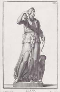 Staty av Diana, 1734.