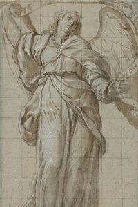 Stående ängel som håller en rulla, ca. 1614. av Giovanni Domenico Caresana