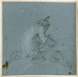 En Satyr Spelar Hans Pipor av Giovanni Domenico Tiepolo