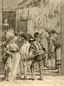 En butik med rökta varor, 1791, 1928 av Giovanni Domenico Tiepolo