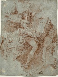 En ängel med en bok av Giovanni Domenico Tiepolo