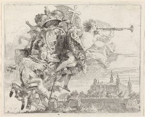 Vapen av Karl Philipp von Greiffenklau, prins biskop av Würzburg av Giovanni Domenico Tiepolo