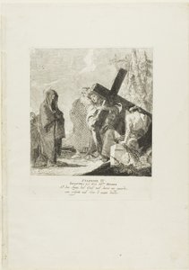 Kristus möter sin mor, plansch fyra från Korsvägsstationen av Giovanni Domenico Tiepolo