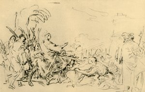 Kristi intåg i Jerusalem, c1759, 1928 av Giovanni Domenico Tiepolo
