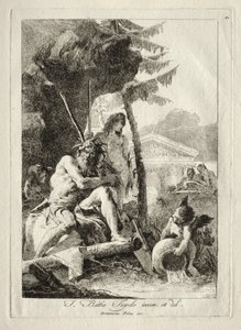 Flodfigurer. av Giovanni Domenico Tiepolo