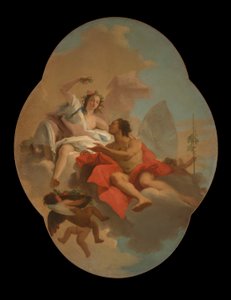 Flora och Zephyr av Giovanni Domenico Tiepolo