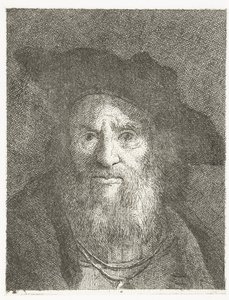 Man med basker Samling av huvuden (serietitel) Raccolta di Teste (serietitel) av Giovanni Domenico Tiepolo