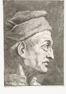 Man med mössa av Giovanni Domenico Tiepolo