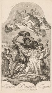 Sankt Stefans martyrskap. av Giovanni Domenico Tiepolo