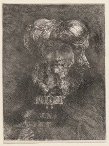 En gammal man i Rembrandts stil av Giovanni Domenico Tiepolo