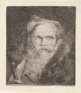 Gammal man med ett svärd, från Raccolta di Teste (Samling av huvuden) av Giovanni Domenico Tiepolo