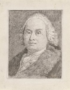 Porträtt av Giambattista Tiepolo, från Collezione di Teste (Samling av huvuden) av Giovanni Domenico Tiepolo