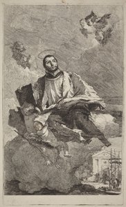 Sankt Kajetan av Thiene av Giovanni Domenico Tiepolo
