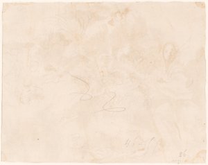 Skiss för flygningen till Egypten [verso] av Giovanni Domenico Tiepolo