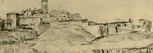 Citadellet i Brescia, mitten av slutet av 1700-talet, 1928 av Giovanni Domenico Tiepolo