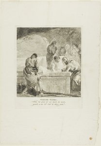 Gravsättningen, plansch fjorton från Korsvägsstationen av Giovanni Domenico Tiepolo