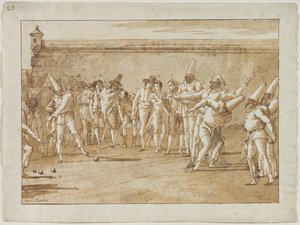 The Game of Bowls, 1790-talet. av Giovanni Domenico Tiepolo