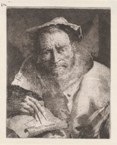 Matematikern, från Raccolta di Teste (Samling av huvuden) av Giovanni Domenico Tiepolo