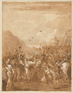Avskedet mellan de heliga Petrus och Paulus av Giovanni Domenico Tiepolo