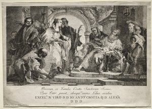 Familjen Crottas heliga av Giovanni Domenico Tiepolo