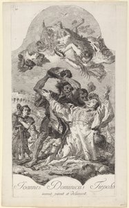 Steningen av Sankt Stefan av Giovanni Domenico Tiepolo