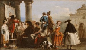 Berättaren av Giovanni Domenico Tiepolo