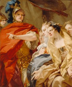 Darius kvinnor åberopar Alexanders nåd av Giovanni Domenico Tiepolo