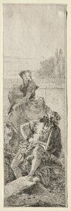 Två bönder av Giovanni Domenico Tiepolo