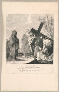 Via crucis - Station IV, Han möter sin mor av Giovanni Domenico Tiepolo