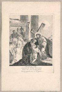 Via crucis - Station VIII, han tröstar de gråtande kvinnorna av Giovanni Domenico Tiepolo