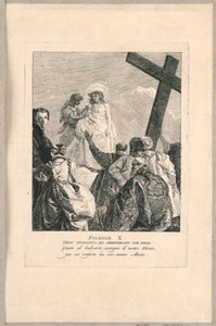Korsets väg - Station X, Jesus förövad av Giovanni Domenico Tiepolo