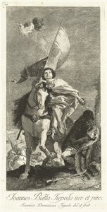 Sankt Jakob av Compostela av Giovanni Domenico Tiepolo after Giovanni Battista Tiepolo