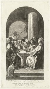 Sista måltiden av Giovanni Domenico Tiepolo after Giovanni Battista Tiepolo