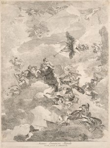 Herkules triumf av Giovanni Domenico Tiepolo after Giovanni Battista Tiepolo
