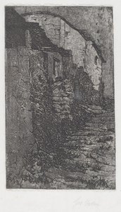 Bauco nära Rom [Bauco nära Rom] av Giovanni Fattori