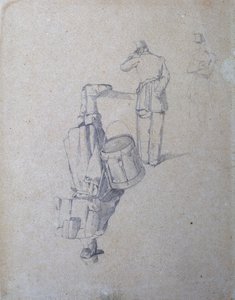 Trummis och två soldater av Giovanni Fattori