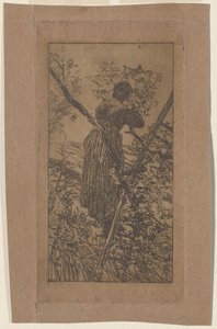 Samla löv av Giovanni Fattori