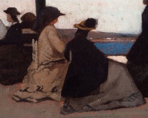 La rotunda de Palmieri (La Rotonda di Palmieri) Detaljmålning av Giovanni Fattori (1825-1908) av Giovanni Fattori