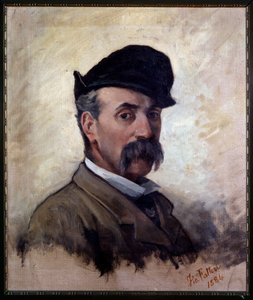 Självporträtt vid 59 års ålder (Målning av Giovanni Fattori