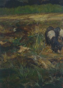 Toskanska Maremma, detalj (olja på duk) av Giovanni Fattori