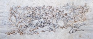 Uhlans anfaller av Giovanni Fattori