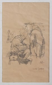 Kvinnor på marknaden 1918 (litho)